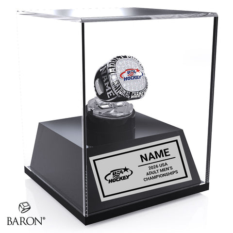 USA Hockey Adult Men's and Women's National Championship 2026 Display Case