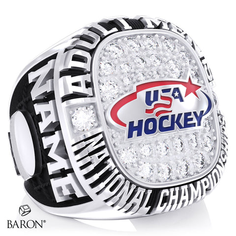 USA Hockey Adult Men's National Championships 2026 Commemorative Ring - Design 1.1
