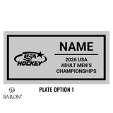 USA Hockey Adult Men's and Women's National Championship 2026 Black Window Ring Box