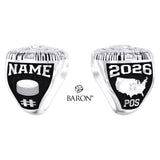 USA Hockey Adult Women's National Championships 2026 Commemorative Ring - Design 1.2