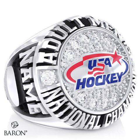 USA Hockey Adult Men's National Champion 2026 Championship Ring - Design 2.2