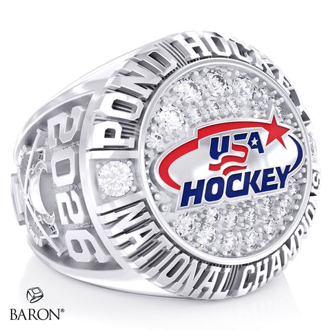 USA Hockey Pond Hockey Championship 2026 Championship Ring - Design 2.3