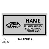 USA Hockey Sled National Championship 2026 Championship Black Standard Window Ring Box