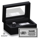 USA Hockey Warrior National Championship 2026 Black Standard Window Ring Box