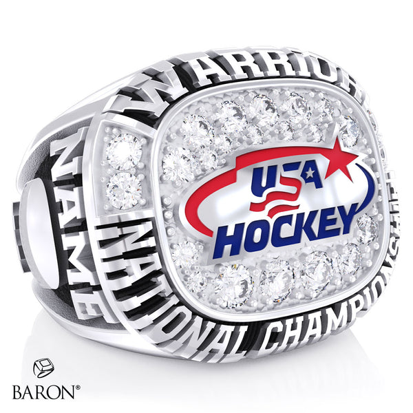 USA Hockey Warrior National Championship 2026 Commemorative Ring - Design 1.2
