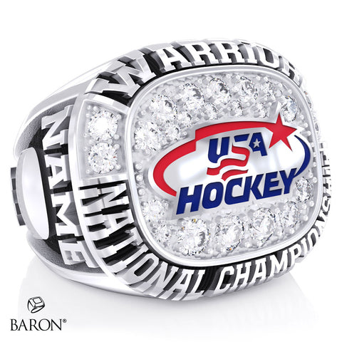 USA Hockey Warrior National Championship 2026 Commemorative Ring - Design 1.2