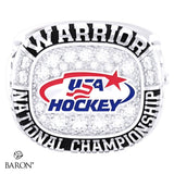 USA Hockey Warrior National Championship 2026 Commemorative Ring - Design 1.2