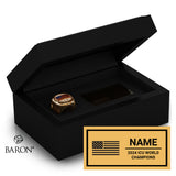 USA Junior All Girl Cheer 2024 Championship Black Standard Window Ring Box