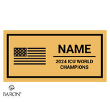 USA Junior All Girl Cheer 2024 Championship Black LED Ring Box
