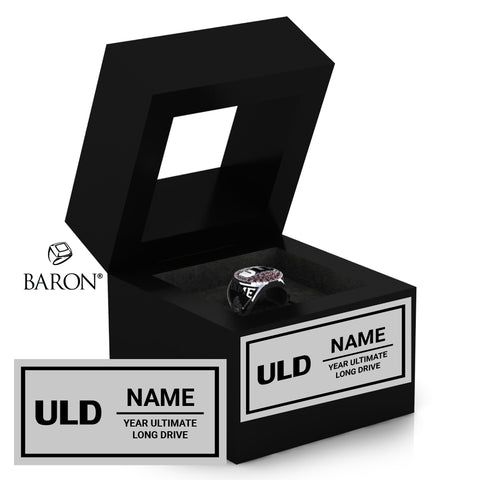 Ultimate Long Drive Championship Black Window Ring Box