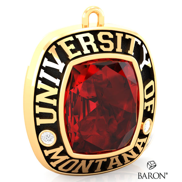 University of Montana Alumni Ring Top Pendant - Design 7.10