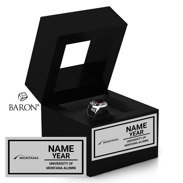 University of Montana Alumni Black Window Ring Box