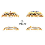 The University of Notre Dame Men's Lacrosse Parents 2024 Championship Ring Top Pendant - Design 1.10