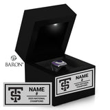 University of St. Thomas Lacrosse 2025 Championship Black LED Ring Box