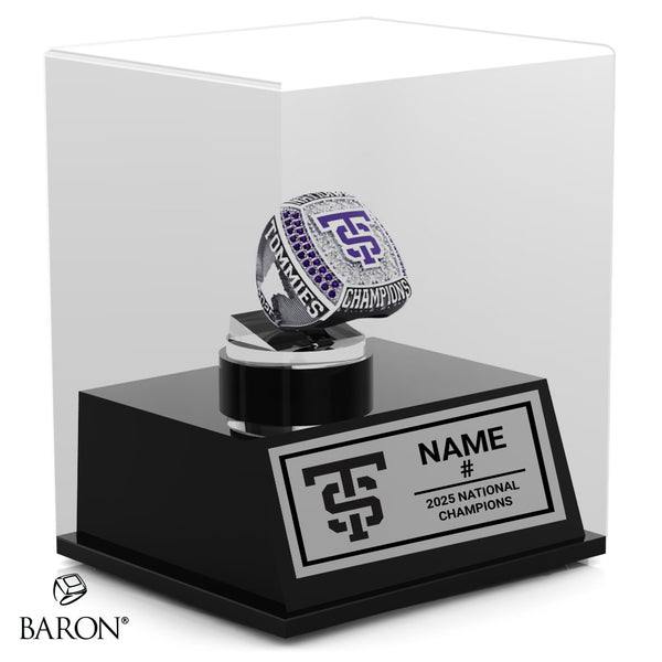 University of St. Thomas Lacrosse 2025 Championship Display Case