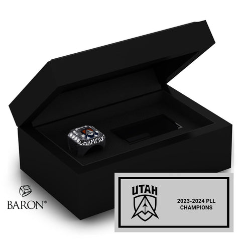 Utah Archers Fan 2024 Championship Black Standard Window Ring Box