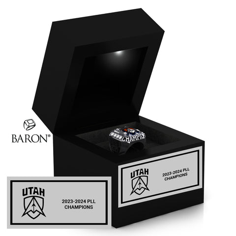 Utah Archers Fan 2024 Championship Black LED Ring Box