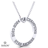 Utah Archers Fan 2024 Championship Circle Pendant - Design 4.1