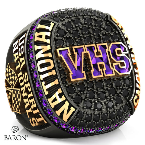 Valencia High School Cheer 2025 Championship Ring - Design 1.1