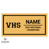 Valencia High School Cheer 2025 Championship Display Case