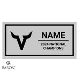 Valencia High School Stunt National Champions 2024 Championship Black Standard Window Ring Box