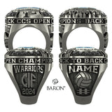 Valley Christian Boys Volleyball 2024 Championship Ring - Design 2.1