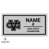 Valley Christian Girls Volleyball 2023 Championship Black Standard Window Ring Box