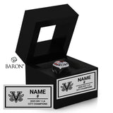 Verdugo Hills Girls Basketball 2025 Championship Black Window Ring Box