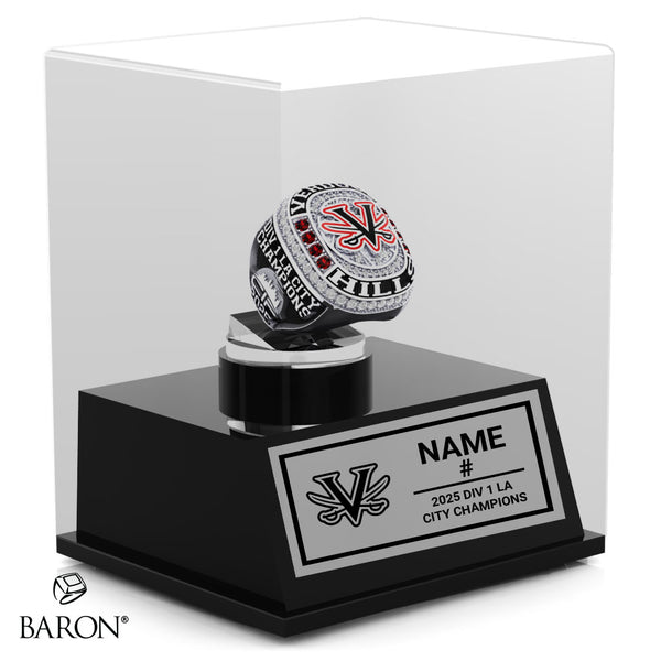 Verdugo Hills Girls Basketball 2025 Championship Display Case