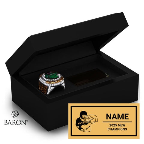 WTBD 2025 Championship Black Standard Window Ring Box