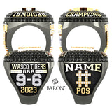 Wasco Union High School Football 2023 Championship Ring - Design 4.6