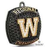 Wasco Union High School Football 2023 Championship Ring Top Pendant - Design 4.7