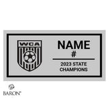 Washington Christian Academy Soccer 2023 Championship Black Window Ring Box