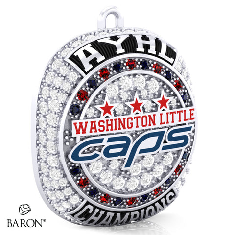 Washington Little Caps 2024 Championship Ring Top Pendant - Design 3.2