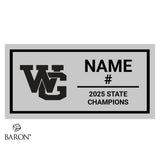 Webster Groves High School Boys Basketball 2025 Championship Black Window Ring Box