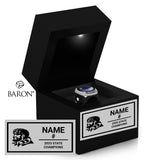 Western Christian High School Boys Basketball 2025 Championship Black LED Ring Box