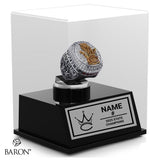 Western Christian High School Boys Basketball 2025 State Championship Display Case