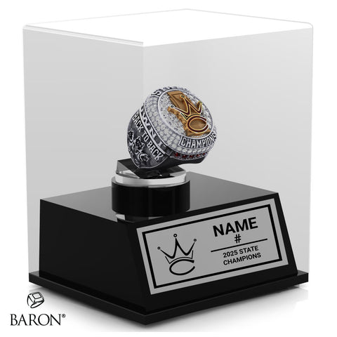Western Christian High School Boys Basketball 2025 State Championship Display Case