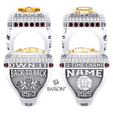 Western Christian High School Boys Basketball 2025 State Championship Ring - Design 3.3