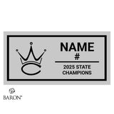 Western Christian High School Boys Basketball 2025 State Championship Black Standard Window Ring Box