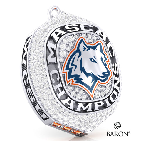 Western Connecticut State University Football 2023 Championship Ring Top Pendant - Design 1.4