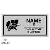 Whitman High School Wrestling 2024 Championship Black Standard Window Ring Box