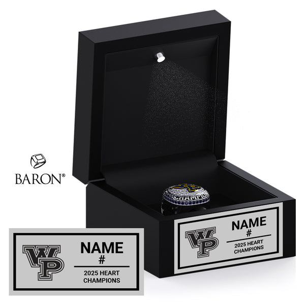 William Penn University Men's Lacrosse 2025 Championship Black LED Ring Box