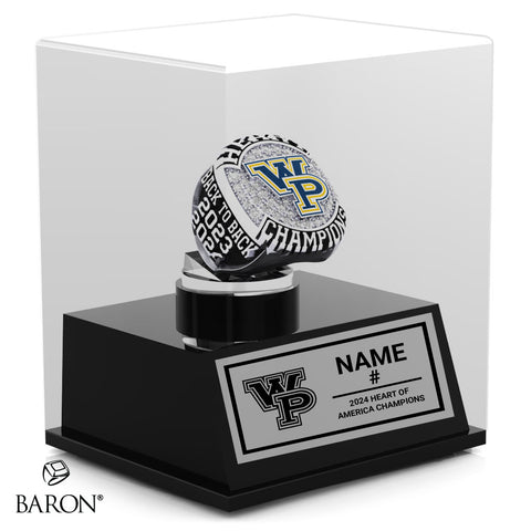 William Penn University Mens Lacrosse 2024 Championship Display Case