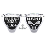 William Penn University Mens Lacrosse 2024 Championship Ring - Design 1.1