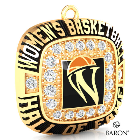 Women's Basketball Hall of Fame - Friends and Family Ring Top Pendant - Design 1.1