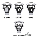 Women's Basketball Hall of Fame - Friends and Family Ring - Design 9.1C