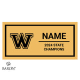 Woodbridge High School Entertainment Corps 2024 Championship Black LED Ring Box