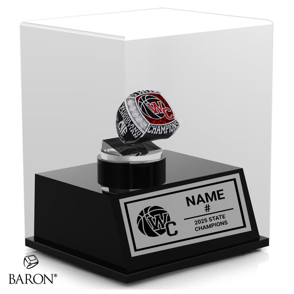 Woodland Christian Girls Basketball 2025 Championship Display Case