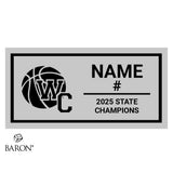 Woodland Christian Girls Basketball 2025 Championship Display Case
